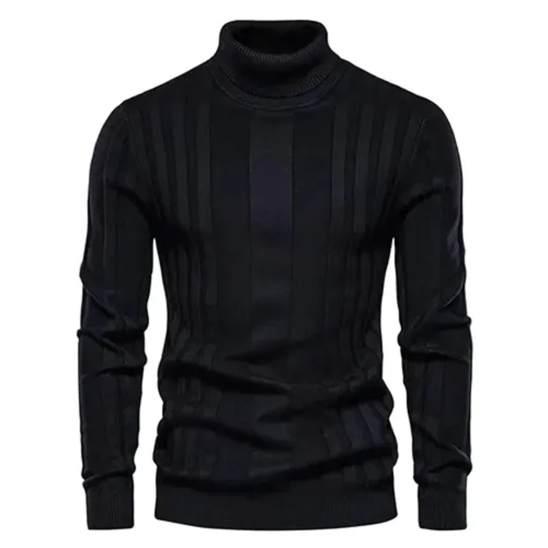 Men's Turtleneck Sweater Classic Knit Pullover Warm Casual Winter 2