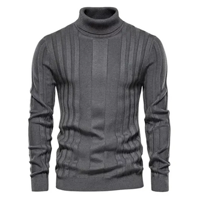 Men's Turtleneck Sweater Classic Knit Pullover Warm Casual Winter 3
