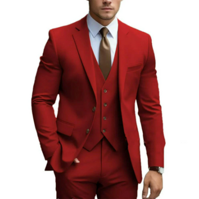 Men's Wedding Suit Three-Piece Elegant Design for Formal Events 10