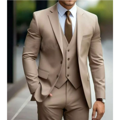 Men's Wedding Suit Three-Piece Elegant Design for Formal Events 11