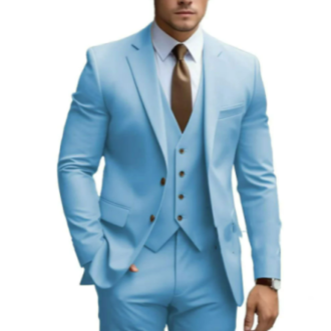 Men's Wedding Suit Three-Piece Elegant Design for Formal Events 1