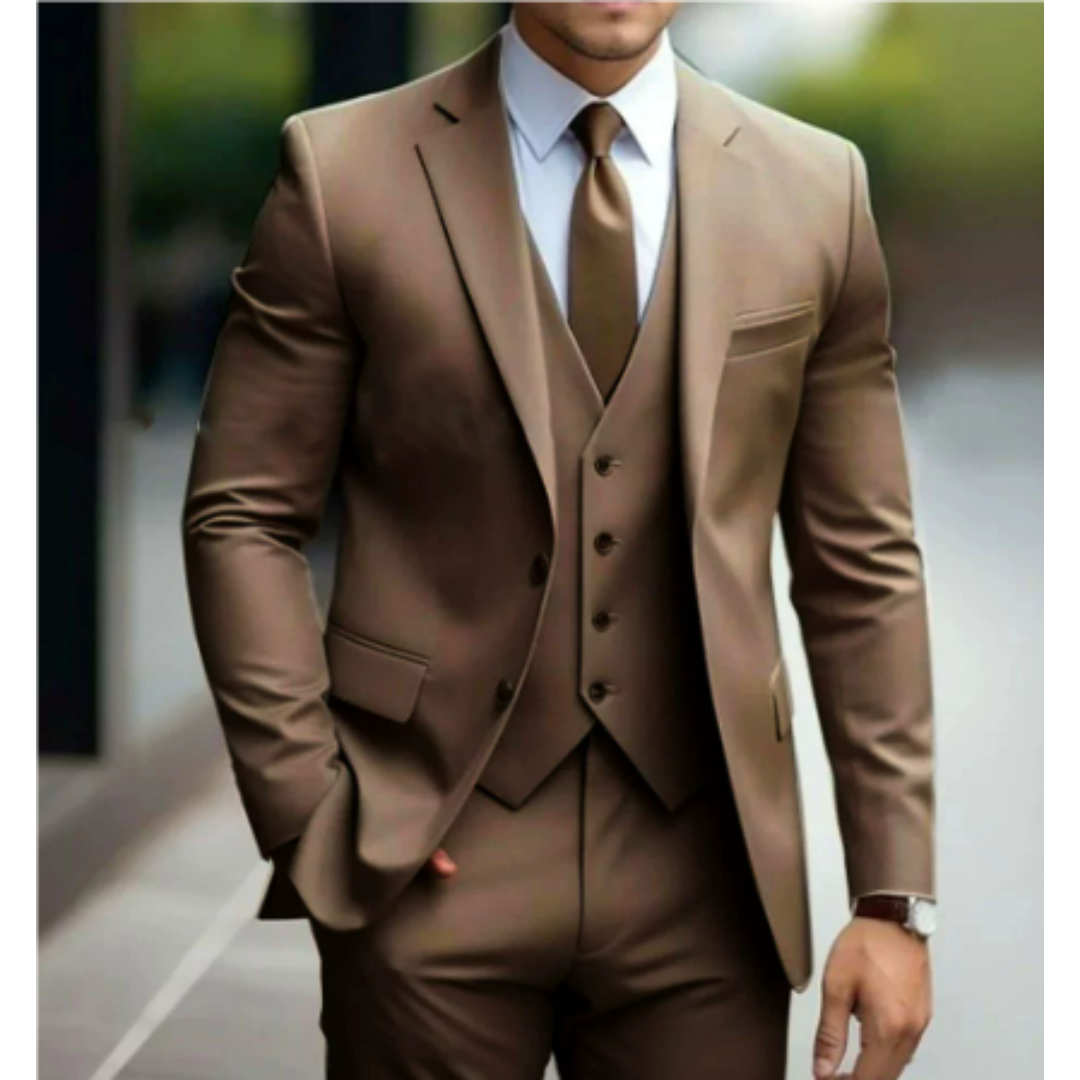 Men's Wedding Suit Three-Piece Elegant Design for Formal Events 7