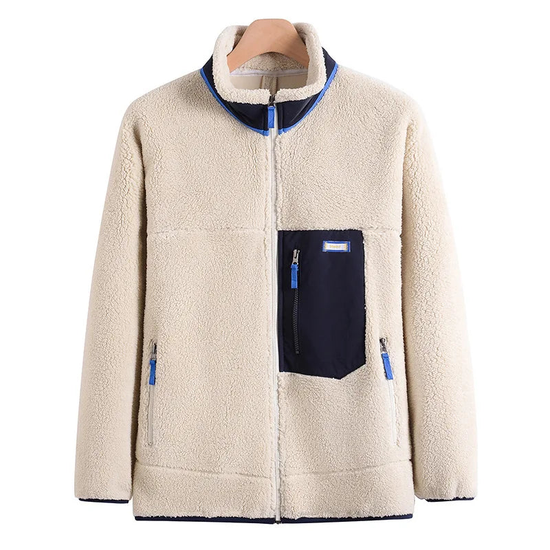 Outdoor Fleece Jacket – Windproof and Warm for Cold Weather Activities