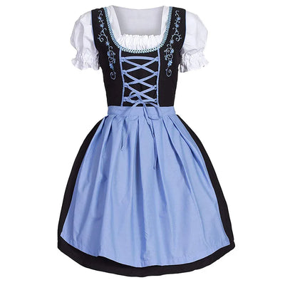 Plus Size Women's Oktoberfest Dirndl Costume Dress - Traditional German Style for Parties and Cosplay 1