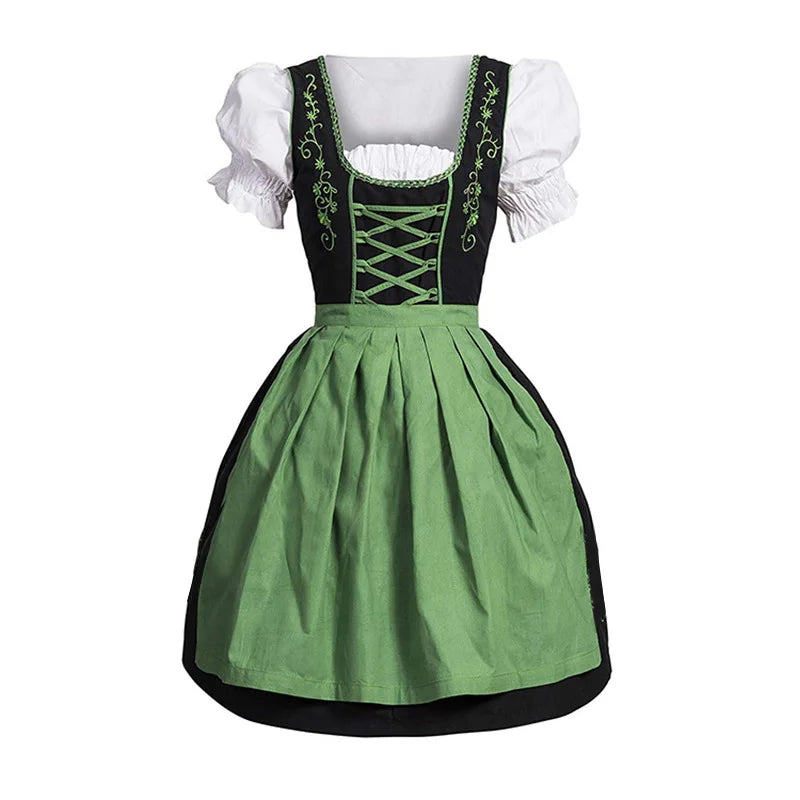 Plus Size Women's Oktoberfest Dirndl Costume Dress - Traditional German Style for Parties and Cosplay 6