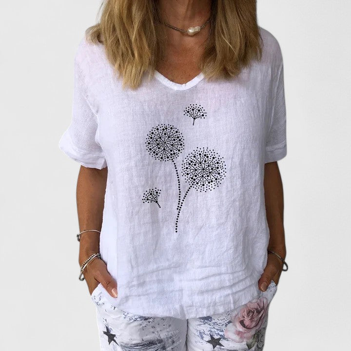 Relaxed A-Line Blouse Summer for Women
