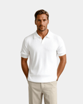 Slim Fit Polo Shirt for Men with Open Collar – Modern Casual Style