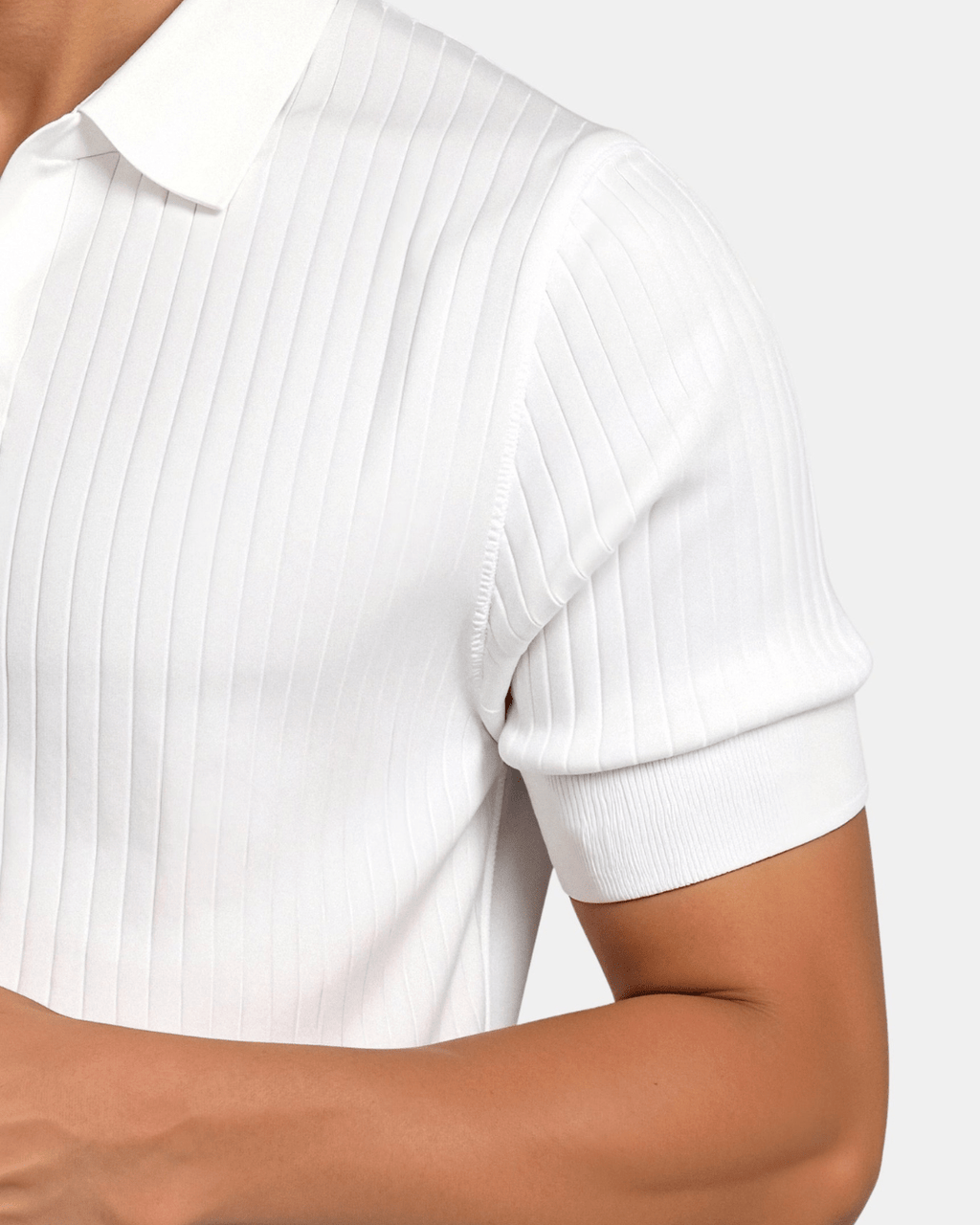 Slim Fit Polo Shirt for Men with Open Collar – Modern Casual Style