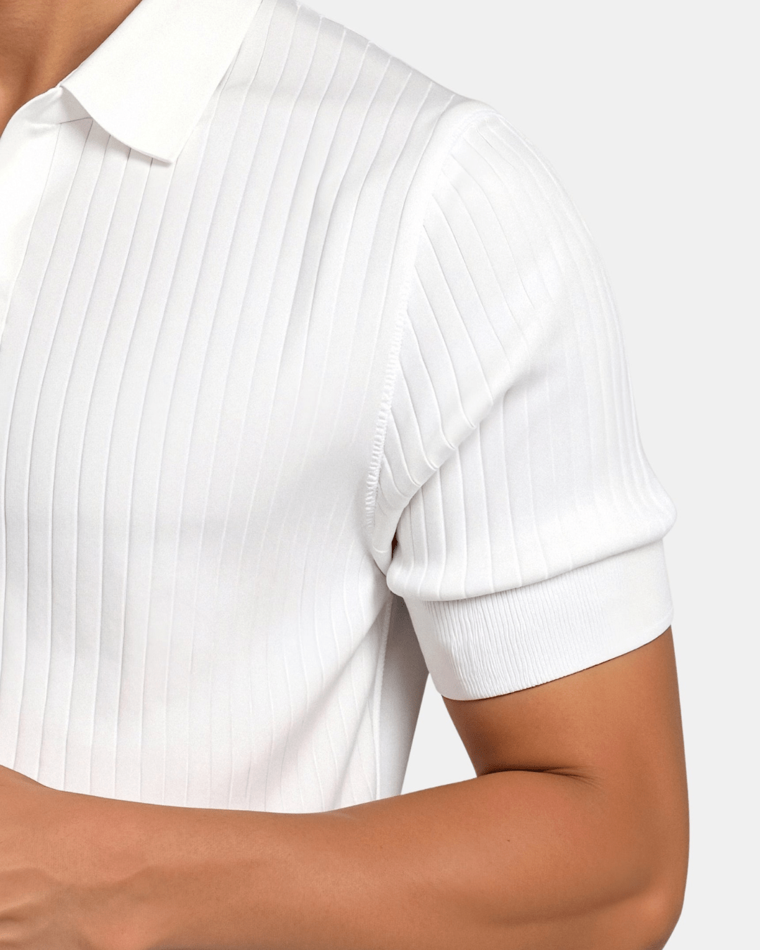 Slim Fit Polo Shirt for Men with Open Collar – Modern Casual Style