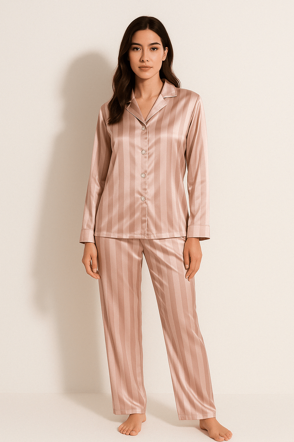 Striped Pajama Set for Women – Casual and Comfortable Nightwear