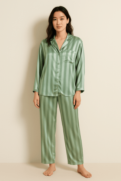 Striped Pajama Set for Women – Casual and Comfortable Nightwear
