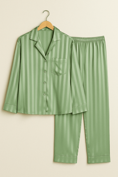 Striped Pajama Set for Women – Casual and Comfortable Nightwear