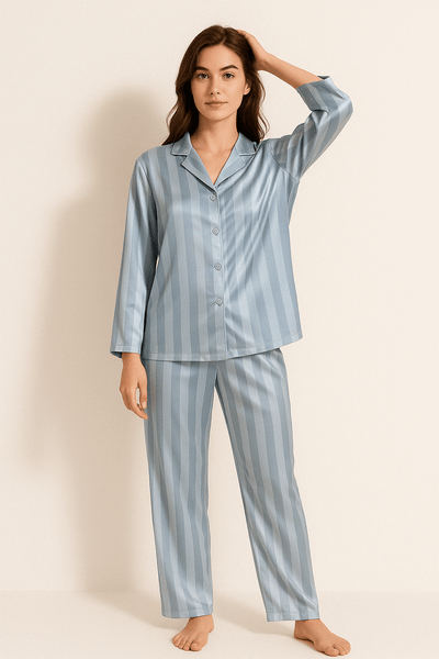 Striped Pajama Set for Women – Casual and Comfortable Nightwear