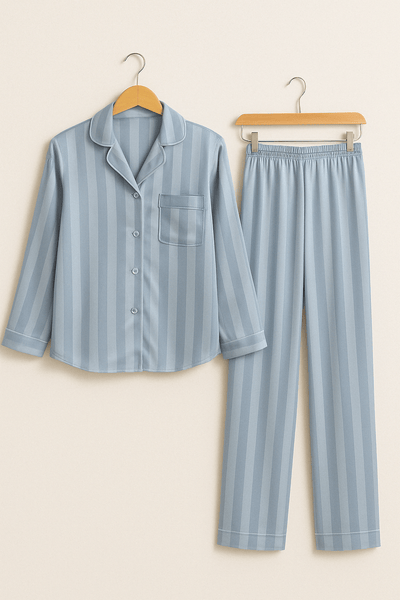 Striped Pajama Set for Women – Casual and Comfortable Nightwear