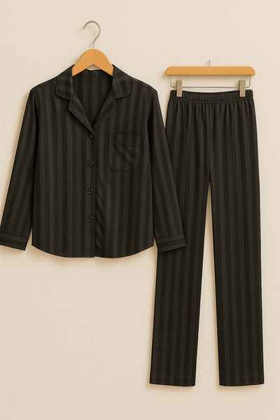 Striped Pajama Set for Women – Casual and Comfortable Nightwear