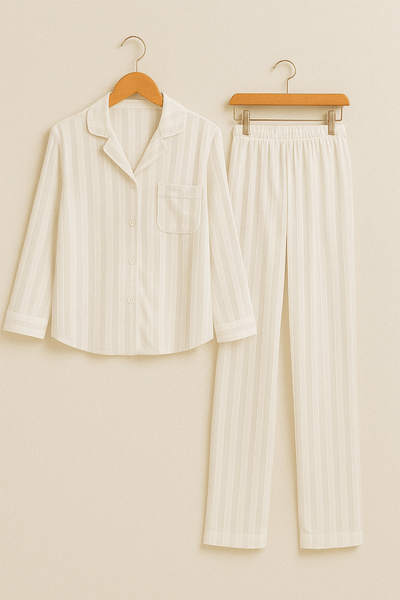 Striped Pajama Set for Women – Casual and Comfortable Nightwear