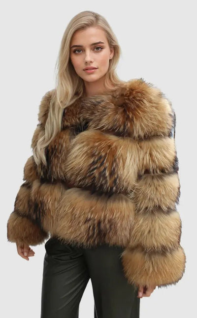 Stylish Synthetic Fur Jacket for Women – Elegant and Versatile Winter Outerwear