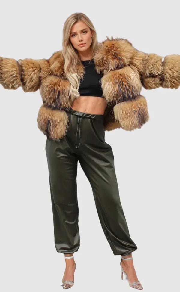 Stylish Synthetic Fur Jacket for Women – Elegant and Versatile Winter Outerwear