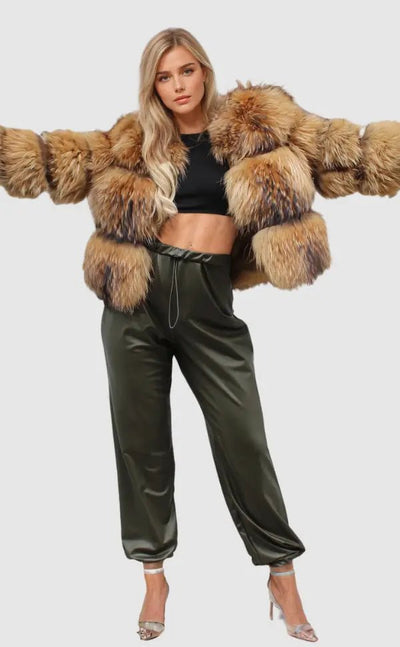 Stylish Synthetic Fur Jacket for Women – Elegant and Versatile Winter Outerwear