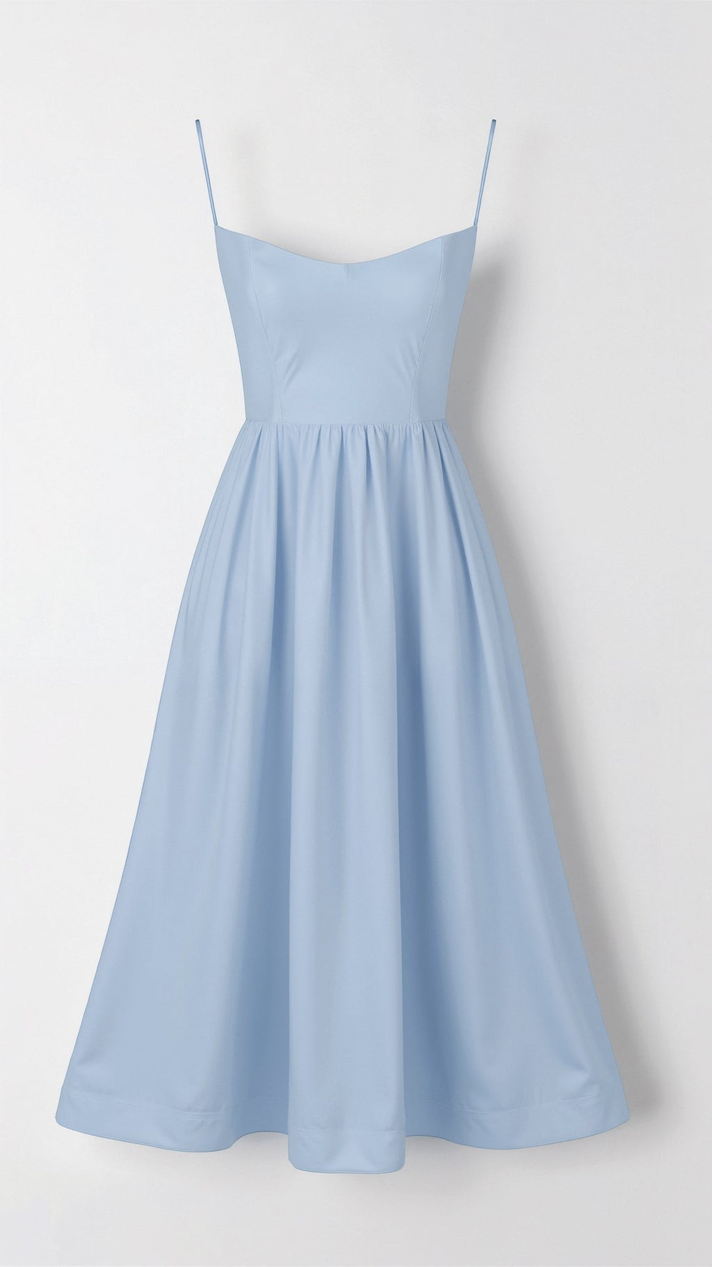 White Midi Dress for Women - Long Sleeve Flowing Cut for Elegant Style and Versatile Occasions