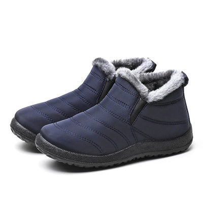 Women's Ankle Boots with Platform Design and Slip-On Style for Winter