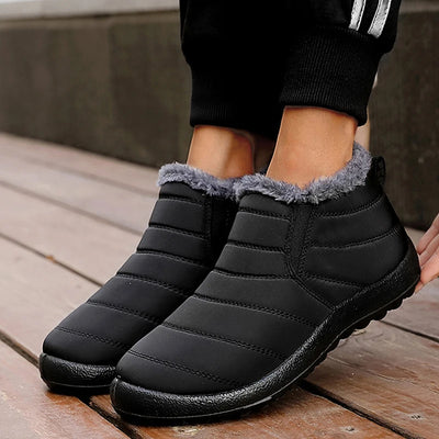 Women's Ankle Boots with Platform Design and Slip-On Style for Winter