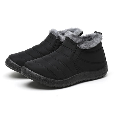 Women's Ankle Boots with Platform Design and Slip-On Style for Winter