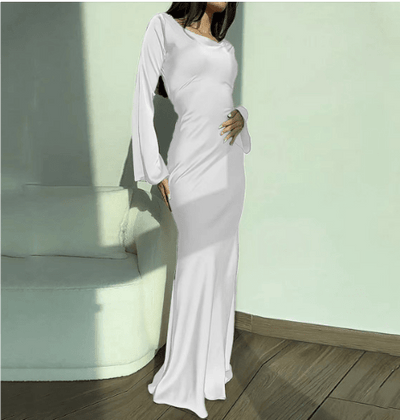 Women's Maxi Dress Long Sleeve Elegant Formal Dress for Weddings