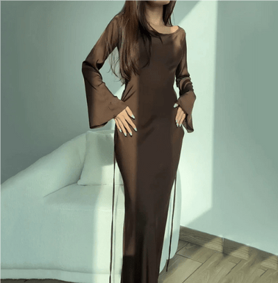 Women's Maxi Dress Long Sleeve Elegant Formal Dress for Weddings
