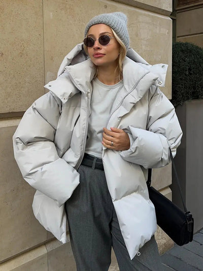 Women's Buffer Jacket for Winter with Modern Heat Design – Stylish and Versatile Outerwear