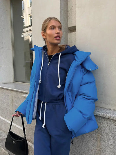 Women's Buffer Jacket for Winter with Modern Heat Design – Stylish and Versatile Outerwear