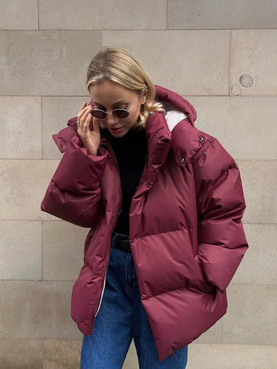 Women's Buffer Jacket for Winter with Modern Heat Design – Stylish and Versatile Outerwear