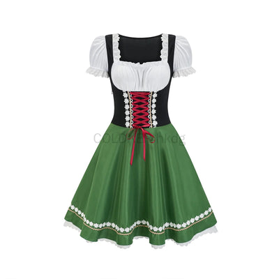 Women's Dirndl Dress Oktoberfest Traditional Bavarian Costume 4