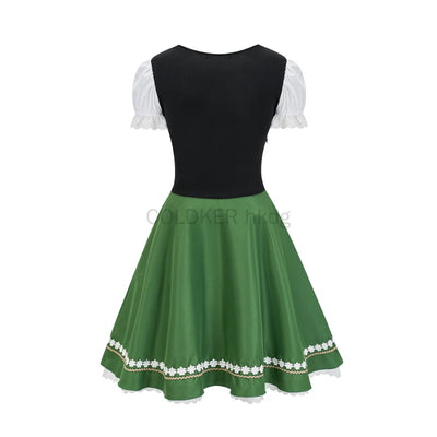 Women's Dirndl Dress Oktoberfest Traditional Bavarian Costume 5
