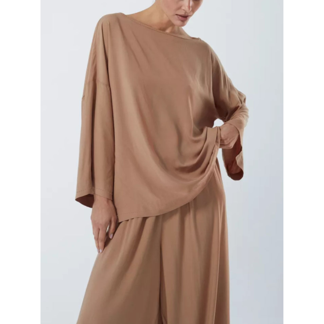 Women's Loungewear Set - Long Sleeve Top and Pants for Casual Style 1