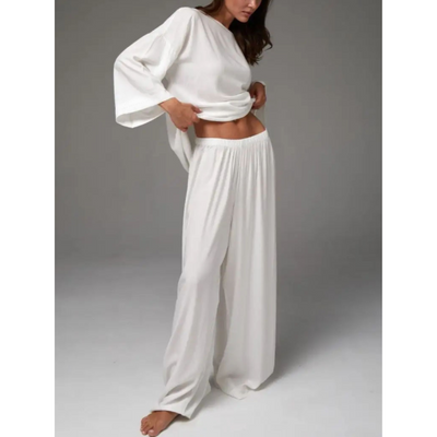 Women's Loungewear Set - Long Sleeve Top and Pants for Casual Style 2