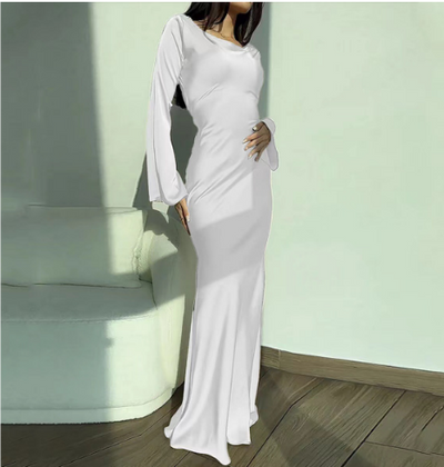 Women's Maxi Dress Long Sleeve Elegant Formal Dress for Weddings 0