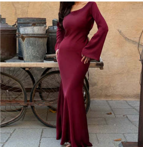 Women's Maxi Dress Long Sleeve Elegant Formal Dress for Weddings 2