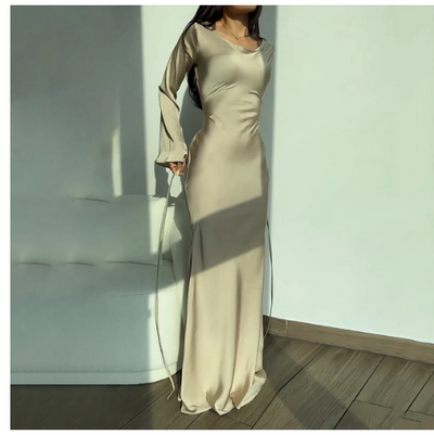 Women's Maxi Dress Long Sleeve Elegant Formal Dress for Weddings 3